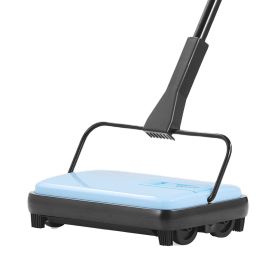VEVOR Carpet Sweeper Manual, Floor Sweeper with 300 ml Dustbin Capacity Easy to Empty, 6.7 inch Cleaning Width for Home Office Carpets Pet Hair D