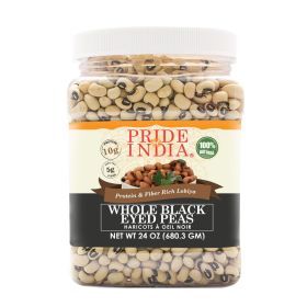 Pride Of India - Indian Whole Black Eyed Peas - Protein & Fiber Rich Lobiya (size: 1.5 LB)